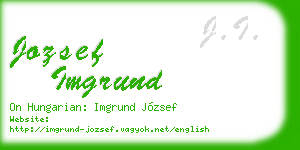 jozsef imgrund business card