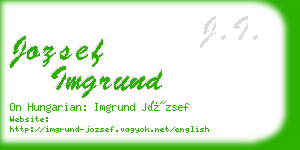 jozsef imgrund business card